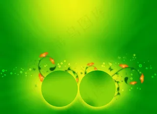 高清绿色相框图片下载