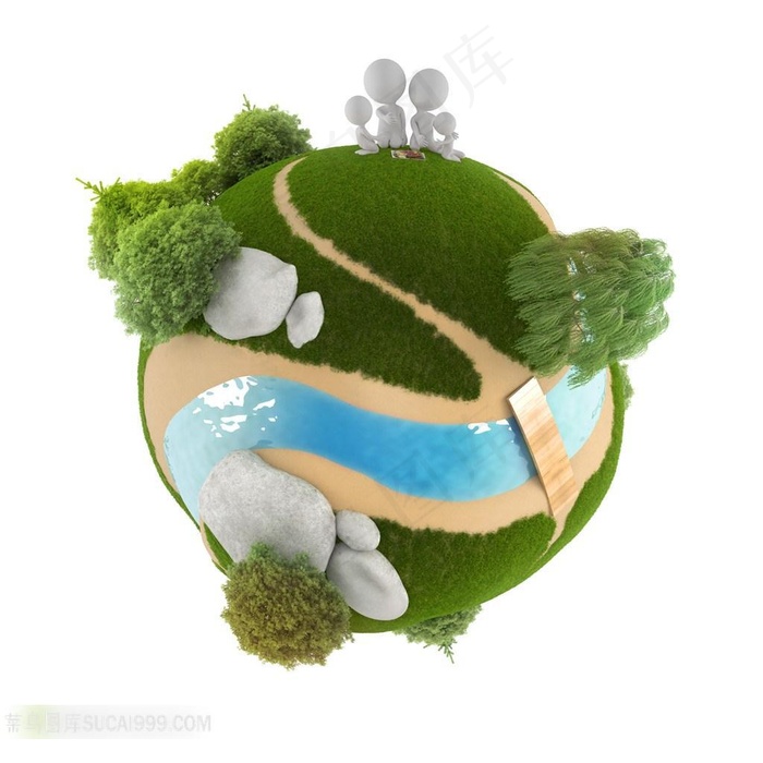 绿色环保创意球体图片节能环保图片