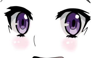 眼睛女孩素材卡通