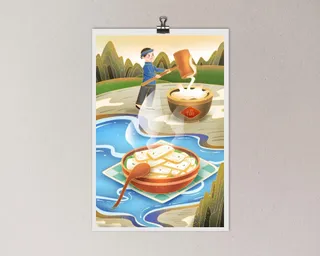 冬至插画 冬至图片海报