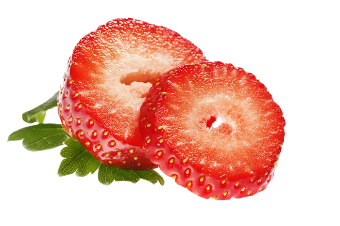 切开的草莓免抠素材