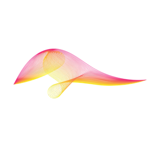 多色山渐变线条科技电商免抠png