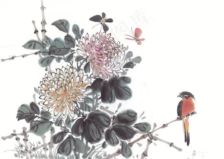 国画富贵鸟系列美图素材 国画富贵鸟系列美图素材
