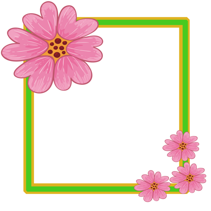 花卡通边框