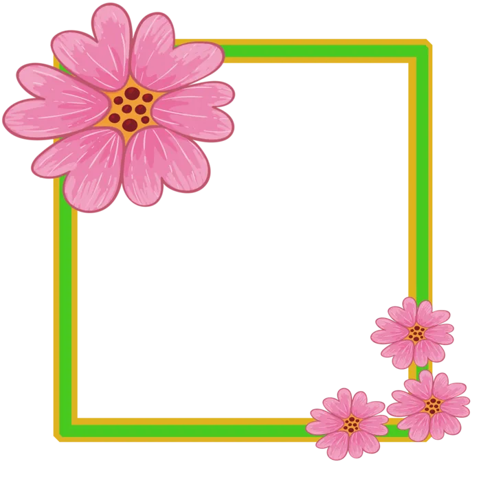 花卡通边框