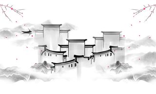 徽派建筑背景墙