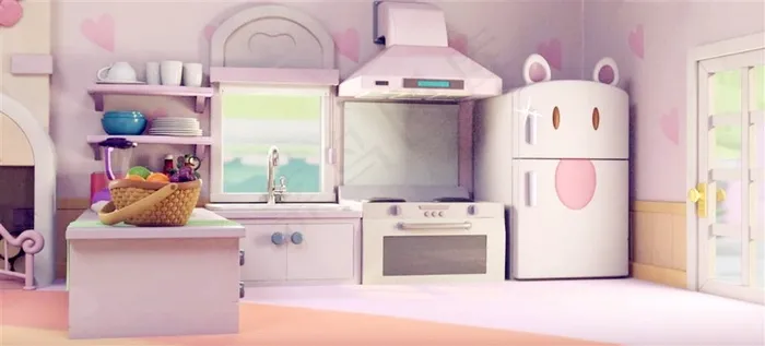 厨房可爱装潢
