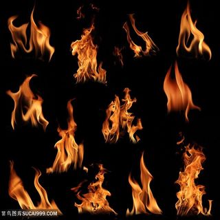 PS后期素材火焰形状火苗爆炸燃烧特效PNG免抠图JPG效果图 (28)