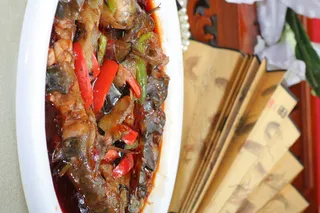 野生鲶鱼炖茄子