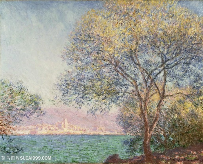 印象派莫奈风景油画图片