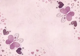 紫色蝴蝶淡雅背景图片