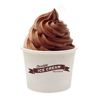 纸杯盛装的冰淇淋