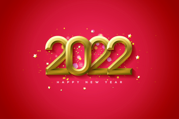 2022创意艺术字体新年虎年圣诞节数字立体质感文字AI矢量设计素材eps,ai矢量模版下载