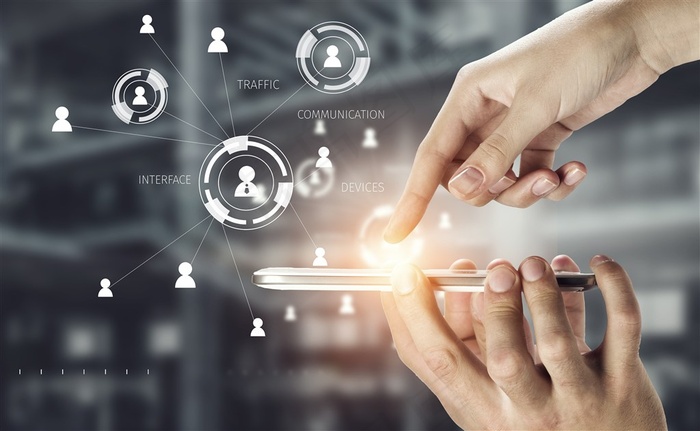 手机掌上信息科技素材图片