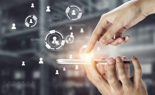 手机掌上信息科技素材图片