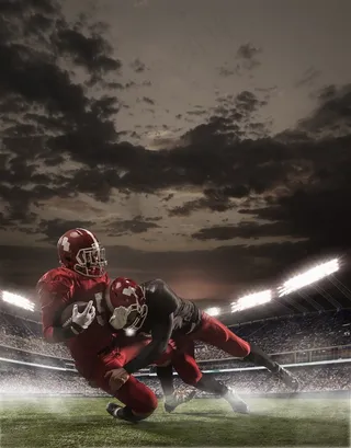 正在比赛的运动员