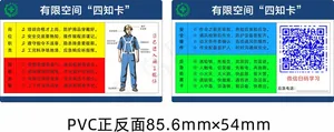 岗位安全四知卡-有限空间作业