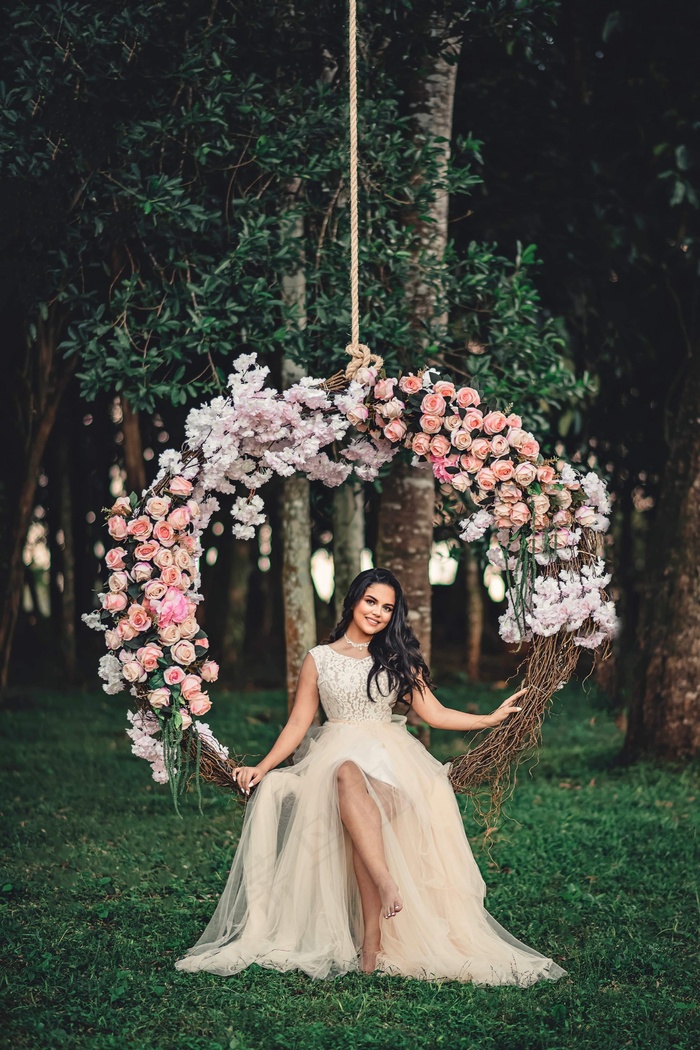 大自然风森系婚纱照图片