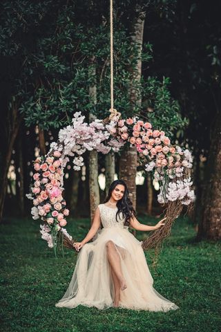 大自然风森系婚纱照图片