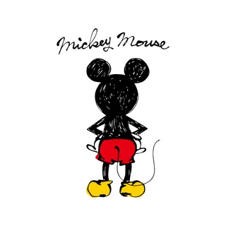 烫画T恤米奇设计图