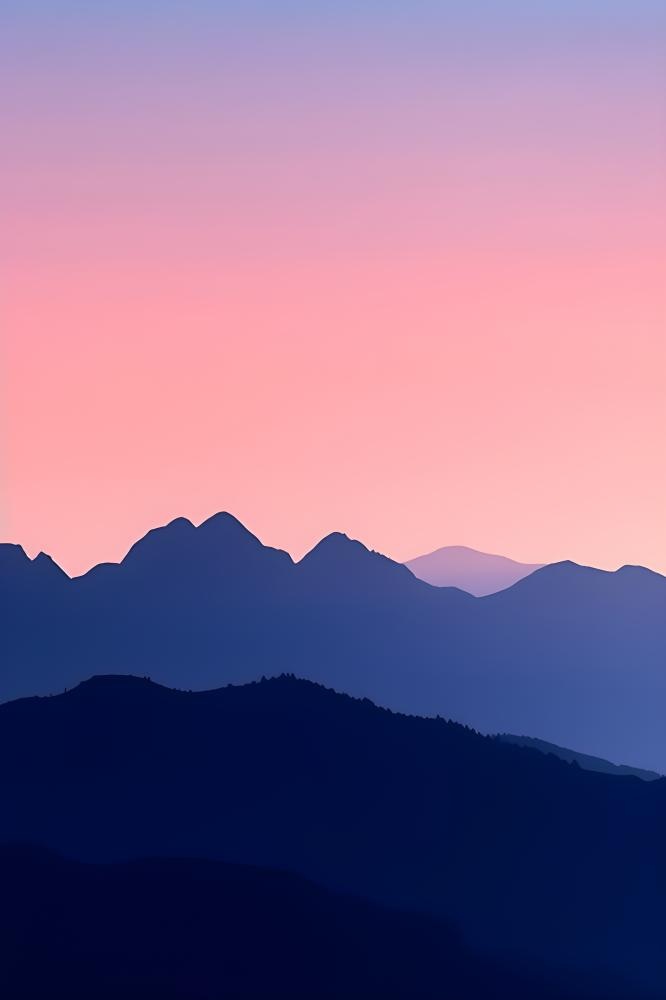 高山云雾意境背景(2400x3600)