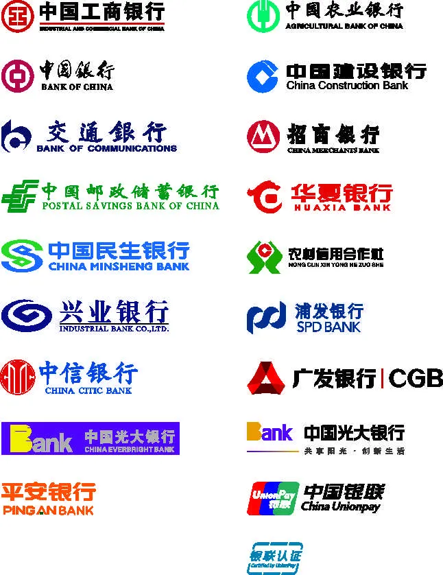 各个银行标志cdr矢量模版下载