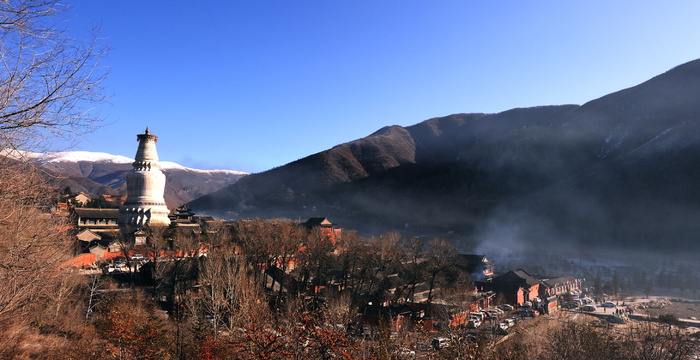 冬日五台山摄影图片五台山风光摄影