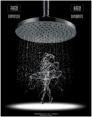 淋浴花洒创意海报