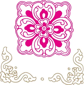 花古色古香古典古风花纹海浪浪花流云边框