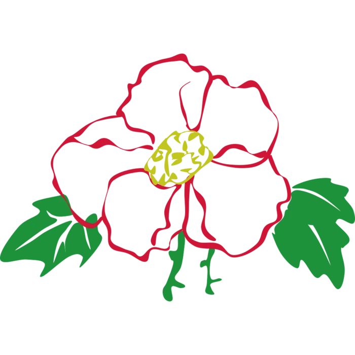 栀子花免扣装饰元素