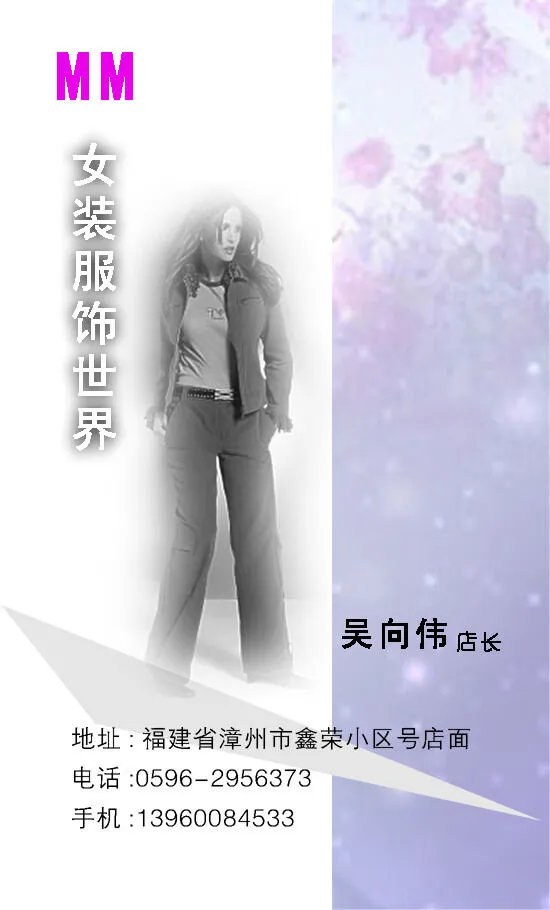 女装服饰psd模版下载