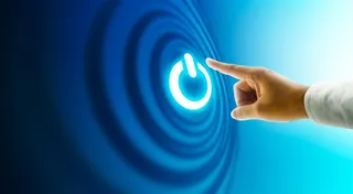 手指点击关机图案