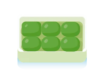 清明节海报设计插图卡通青团素材图片元素png透明背景