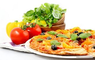 西餐美味蔬菜披萨