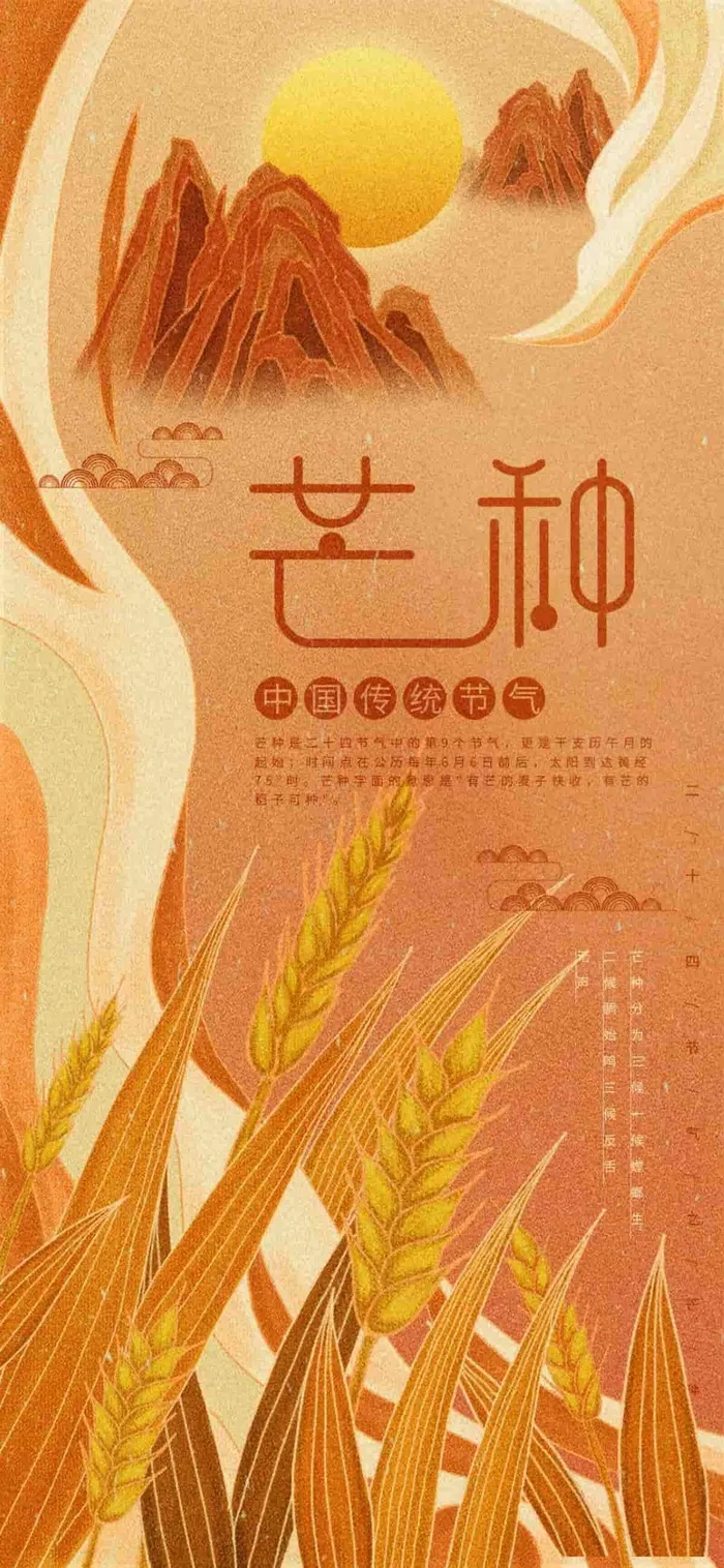 芒种 芒种海报图片psd模版下载
