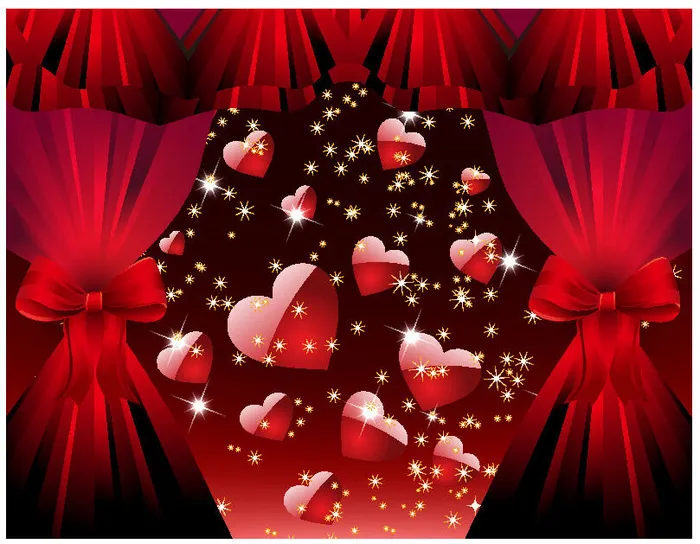 2.14情人节 背景ai矢量模版下载