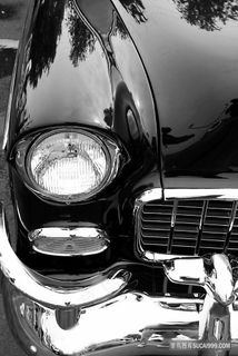 车头汽车车灯插画