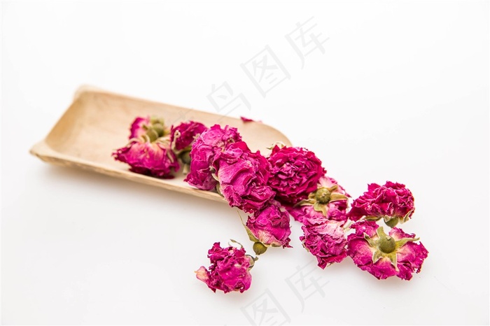 刺儿玫鲜花红玫瑰花茶摄影图