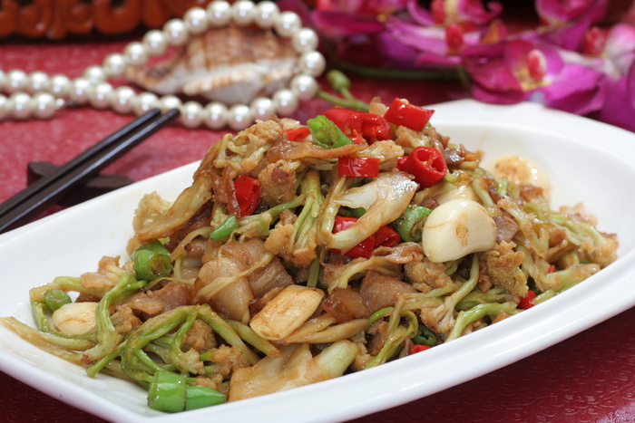 小炒干花菜