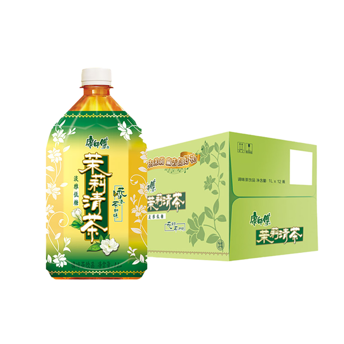 康师傅茉莉清茶3超市商品白底图免抠实物摄影png格式图片透明底
