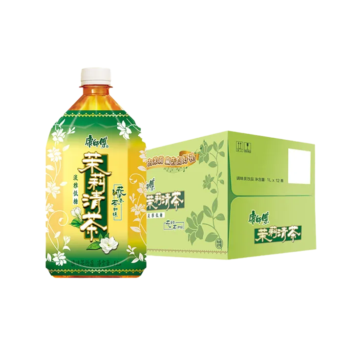 康师傅茉莉清茶3超市商品白底图免抠实物摄影png格式图片透明底
