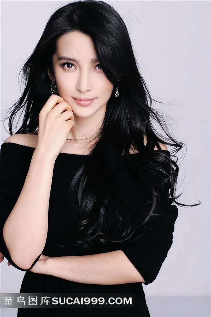 黑衣服 气质美妇李冰冰