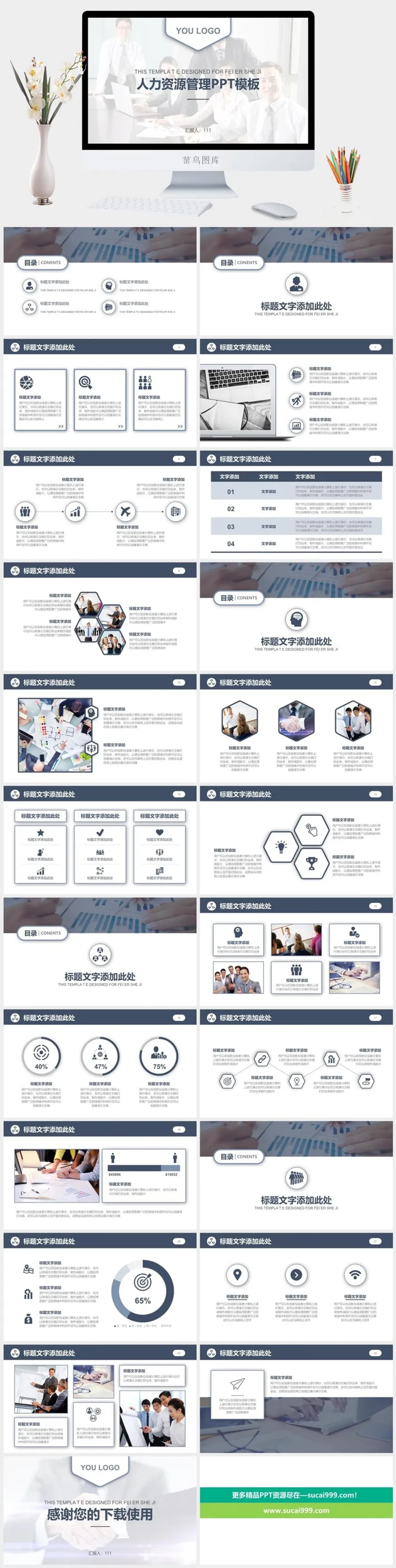 人力资源汇报PPT模板