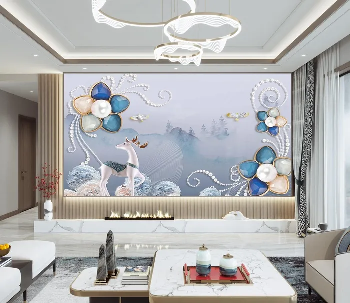 3D背景墙1psd模版下载