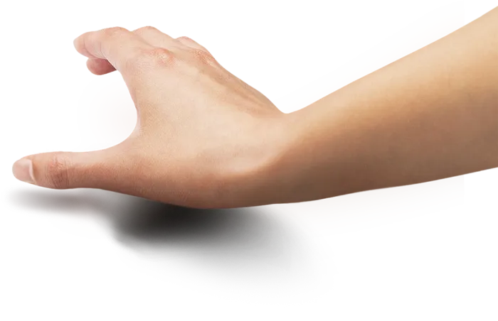 手势免抠png 向下握住