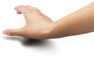 手势免抠png 向下握住