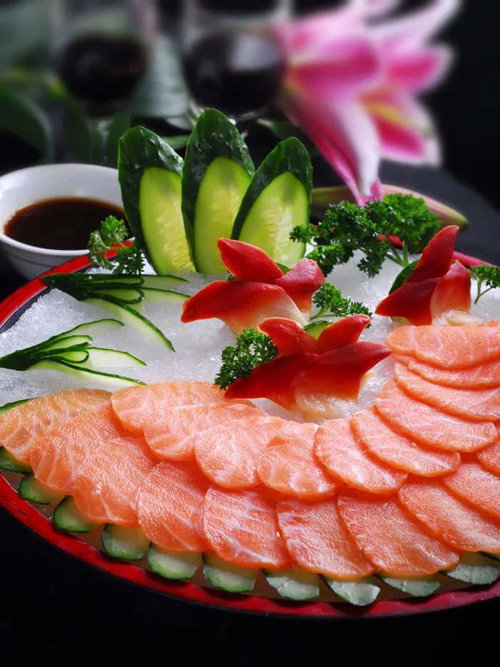  三文鱼拼北极贝