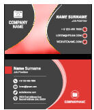 红灰相间商务名片矢量素材