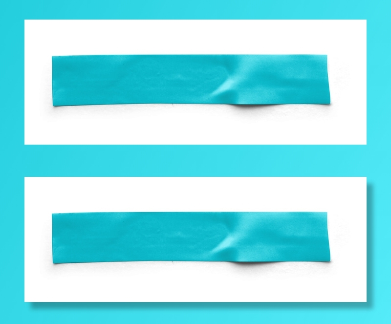 一条不平滑的厚不干胶贴实拍素材