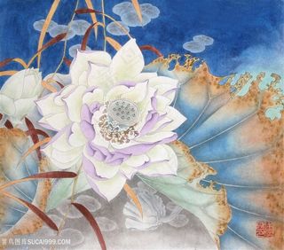 中式荷花莲花装饰画